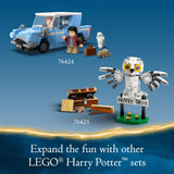 LEGO Harry Potter Flying Ford Anglia, Buildable Car Toy with 2 Minifigures for Role Play, Fantasy Playset for Kids, Harry Potter Car, Gift for Boys, Girls and Any Fan Ages 7 and Up, 76424