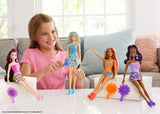 Barbie Color Reveal Doll & Accessories with 6 Unboxing Surprises, Groovy-Themed Series with Color-Change Bodice, 1960s Inspired