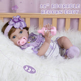 Milidool Lifelike Reborn Baby Dolls - 22 Inch Realistic Reborn Baby Dolls, Life Like Baby Dolls That Look Real,Handmade Real Looking Girl Alive Real Life Baby Doll