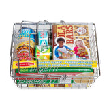 Melissa & Doug Grocery Basket - Pretend Play Toy With Heavy Gauge Steel Construction - Food/ Groceries Shopping Basket For Kids Ages 3+