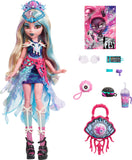 Monster High Monster Fest Doll, Lagoona Blue with Glam Outfit & Festival Themed Accessories Like Snacks, Band Poster, Statement Bag & More