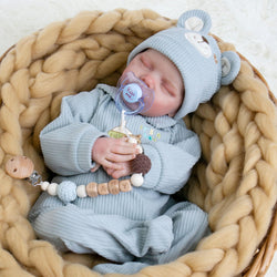 Milidool Realistic Reborn Baby Boy Dolls - Lifelike Newborn Baby Dolls That Looks Real,18 Inch Soft Handmade Real Looking Baby Doll, Real Life Baby Dolls with Gift Box for Kids Age 3+