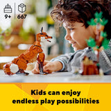 LEGO Creator 3 in 1 Forest Animals: Red Fox Toy, Transforms to Owl Toy Figure or to Squirrel Toy, Woodland Figures Set, Play and Display Gift Idea for Boys and Girls Ages 9 Years Old and Up, 31154