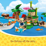 LEGO Animal Crossing Kapp’n’s Island Boat Tour, Buildable Video Game Toy for Kids, Includes 2 Minifigures from The Series Marshal and Kapp'n, Animal Crossing Toy for 6 Year Old Boys and Girls, 77048