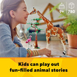 LEGO Creator 3 in 1 Wild Safari Animals, Rebuilds into 3 Different Safari Animal Figures - Giraffe Toy, Gazelle Toy or Lion Toy, Nature Toy, Building Set for Kids Ages 9 Years Old and Up, 31150