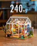 Rolife DIY Miniature Dollhouse House Kit for Adults-Mini Greenhouse Model Kit-Mini Things-Craft Kits for Adults-DIY Book Nook Kit Idea