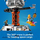 LEGO City Space Base and Rocket Launchpad, Planet Exploration Toy, Building Kit for Creative Role Play, Rocket Ship Toy for Kids Ages 8 Plus, 6 Minifigures, Robot and 2 Alien Action Figures, 60434