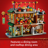 LEGO Spring Festival Family Reunion Celebration Building Toy for Kids, Restaurant Playset with Toy Kitchen and 13 Minifigures for Pretend Play, Gift Set for Boys and Girls Ages 8 and Up, 80113