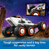 LEGO City Space Explorer Rover and Alien Life Toy, Space Gift for Boys and Girls Ages 6 and Up with 2 Minifigures, Robot and Extraterrestrial Figures, Pretend Play STEM Toy, 60431