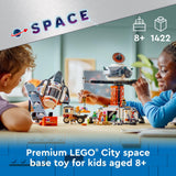 LEGO City Space Base and Rocket Launchpad, Planet Exploration Toy, Building Kit for Creative Role Play, Rocket Ship Toy for Kids Ages 8 Plus, 6 Minifigures, Robot and 2 Alien Action Figures, 60434