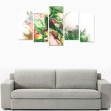 Green Goo Canvas Wall Art Prints (No Frame) 5-Pieces/Set E