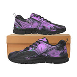 Purple Haze Women's Breathable Sneakers (Model 055) (Two Shoes With Different Printing)