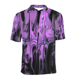 Purple Haze Men's All Over Print Polo Shirt (T55)