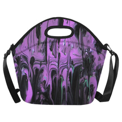 Purple Haze Neoprene Lunch Bag (Model 1669)(Large)