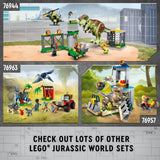 LEGO Jurassic World Baby Dinosaur Rescue Center, Building Set for Kids with a Toy Car and 5 Dinosaur Figures Including a Triceratops and Velociraptor, Dinosaur Toy for Boys and Girls Ages 4+, 76963