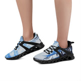 Metal Blue Wave SF_S56 New Elastic Sport Sneakers