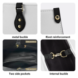 Lava Luxury Women PU Tote Bag - Black - SF_B3