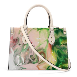 Green Goo SF_B3 Luxury Women PU Tote Bag - White