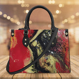 Lava Luxury Women PU Tote Bag - Black - SF_B3