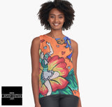 Sleeveless Top - #Alice and the #tardigrade queen Painting