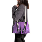Purple Haze SF_B3 Luxury Women PU Tote Bag - White