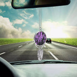 Purple Haze SD_S2 Car Pendant - Silver