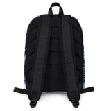 Metal Blue Wave Backpack