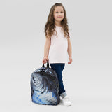 Metal Blue Wave Backpack