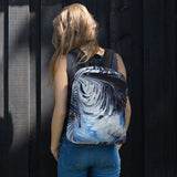 Metal Blue Wave Backpack