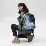 Metal Blue Wave Backpack