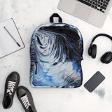 Metal Blue Wave Backpack