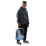 Metal Blue Wave Backpack