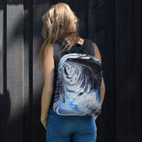 Metal Blue Wave Backpack