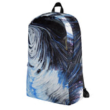 Metal Blue Wave Backpack