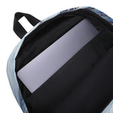 Metal Blue Wave Backpack