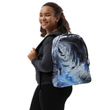 Metal Blue Wave Backpack