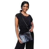 Metal Blue Wave Crossbody bag