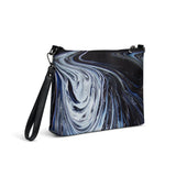 Metal Blue Wave Crossbody bag