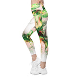 Green Goo Crossover leggings with pockets