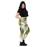 Green Goo Crossover leggings with pockets