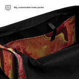 Lava Pouring Duffle bag created by The Artsy Sister