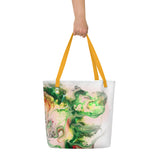 Green Goo All-Over Print Large Tote Bag