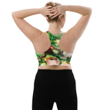 Green Goo Longline sports bra