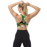 Green Goo Longline sports bra