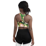 Green Goo Longline sports bra