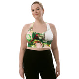 Green Goo Longline sports bra