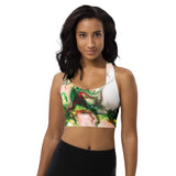 Green Goo Longline sports bra