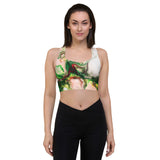 Green Goo Longline sports bra