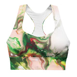 Green Goo Longline sports bra