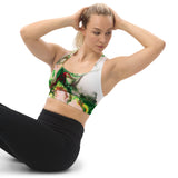 Green Goo Longline sports bra